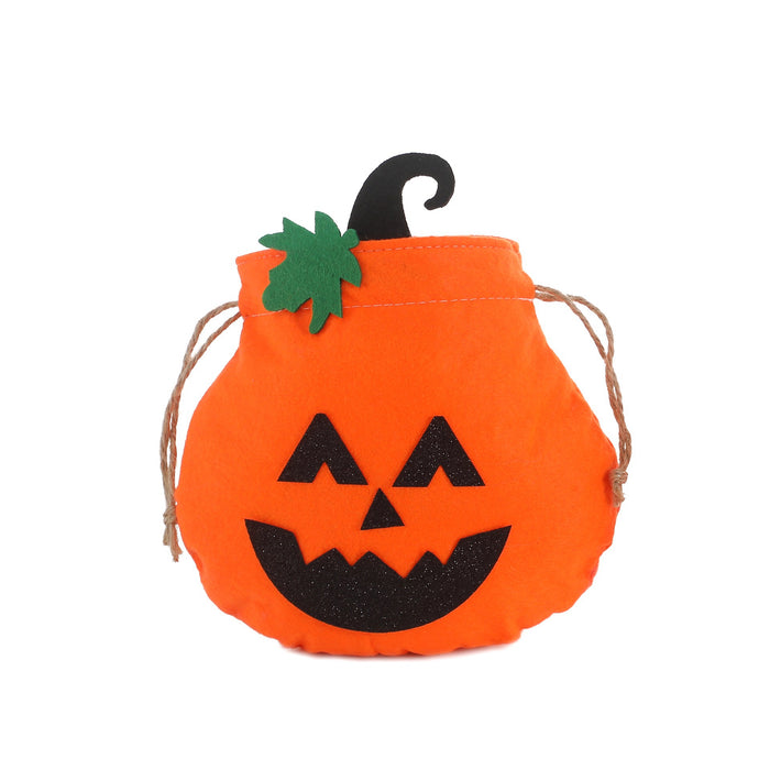 Wholesale  Decoration Supplies Pumpkin Grimace Handbag  Children' s Candy Gift Bag Pumpkin Bag