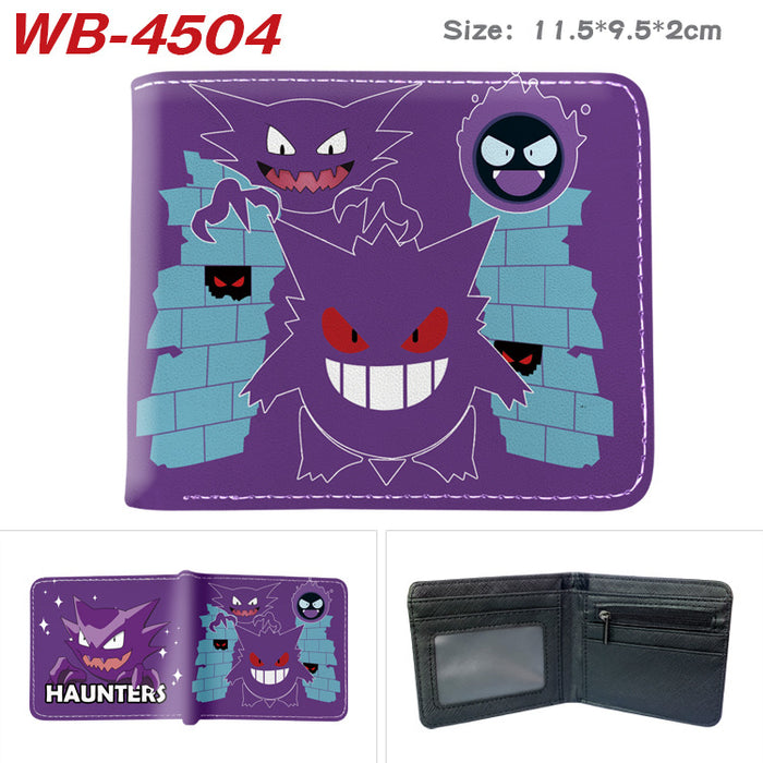 Wholesale Cute Anime Elf Pattern PU Bifold Wallet Short Card Holder Coin Purse Everyday Chic Fashion Accessory