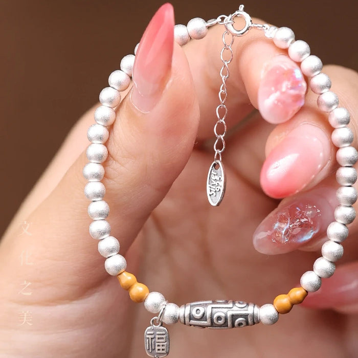 Wholesale Vintage vintage Tianzhu bracelet with round beads, light luxury, niche and versatile