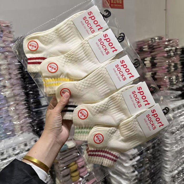 Wholesale Sports socks, boat socks, thin breathable short socks, cotton socks