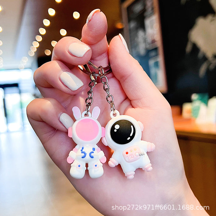 Wholesale Creative Cartoon Astronaut Keychain Pendant Backpack Cute Pendant Silicone