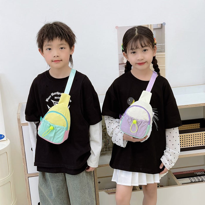 Wholesale Children's Chest Bag  Baby Small Satchel  Fashionable Backpack