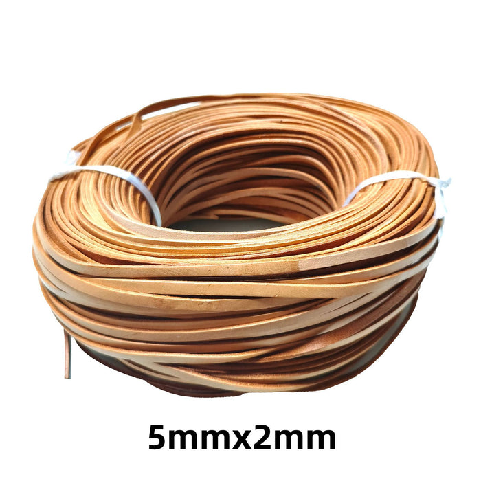 Wholesale 100pcs Round  Cowhide Rope Accessories Mobile Phone Case Leather Rope Braided Rope