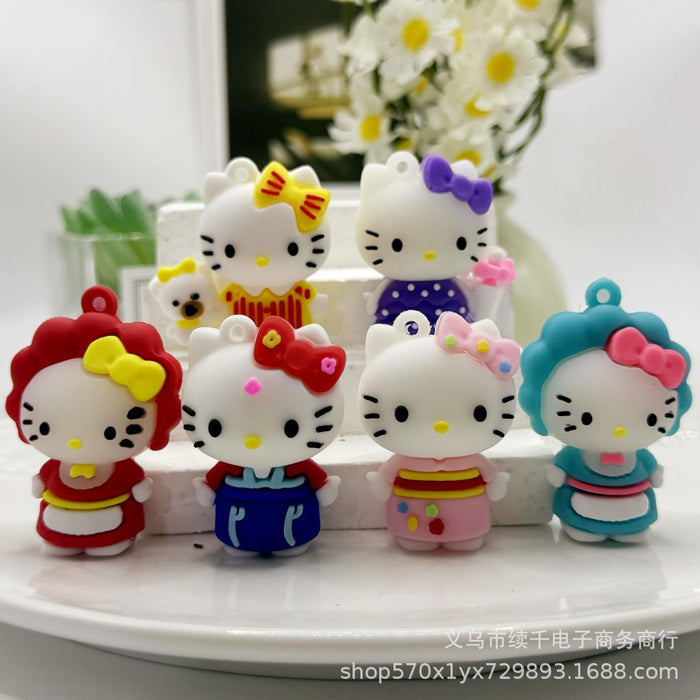 Wholesale Cartoon keychain ring, car keychain, silicone PVC soft rubber