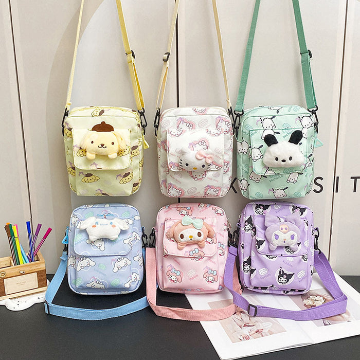 Wholesale Summer Printed Cartoon Cute Children's Doll Shoulder Bag Crossbody Coin Purse