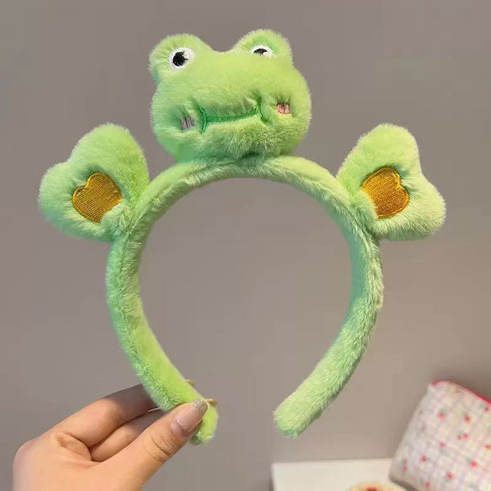 Wholesale Cute cartoon animal-shaped face wash headband