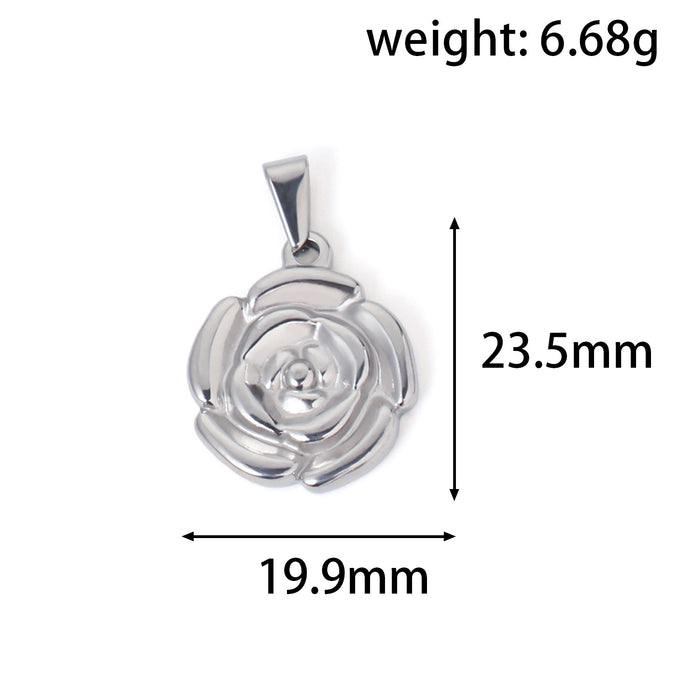 Wholesale 6pcs/set Love Angel Bear Stainless Steel Plated 24K  Pendant Accessories