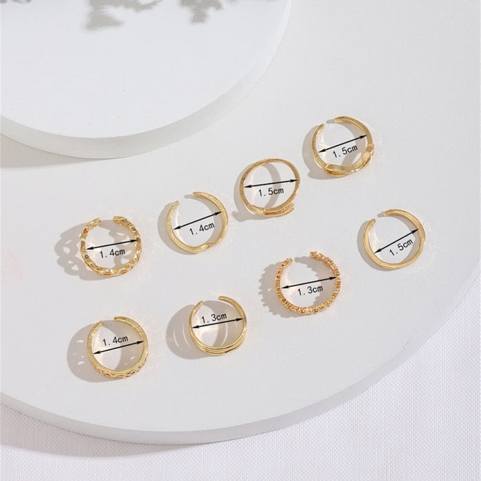 Wholesale Various 8-character Arrow Opening Adjustable Copper Foot Rings JDC-RS-Mimeng142