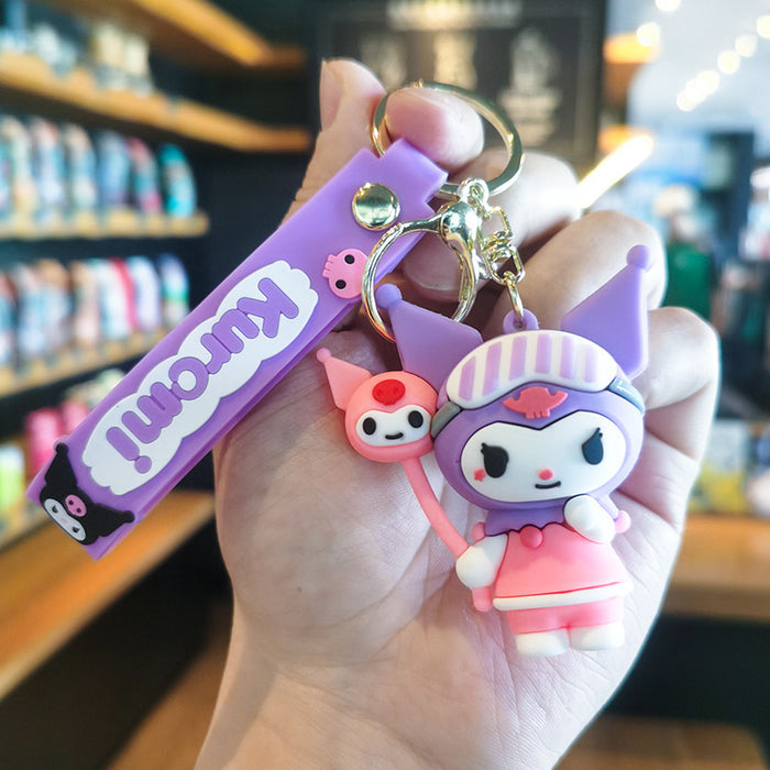 Wholesale Silicone Headband Keychain Charm Gift for Travel Souvenir Car Key Accessory