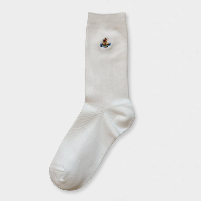 Wholesale Wearing calf socks, college style matching boots, slimming over the knee, pile up long tube