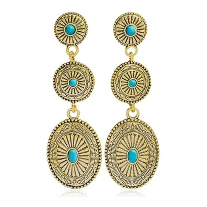 Wholesale Vintage Tassel Drop Long Chain Earrings Bohemian All-match Earrings Retro