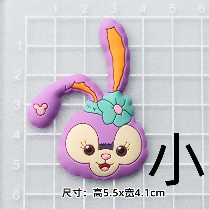 Wholesale 5pcs Cartoon bear soft rubber accessories cream rubber mobile phone case hole shoes hair accessories material bag