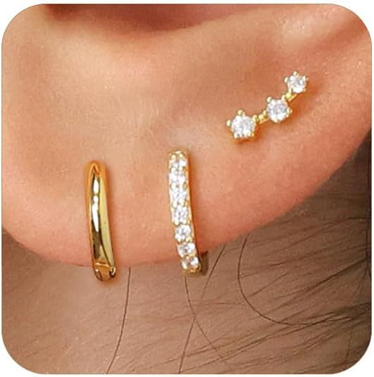 Wholesale Eight pointed star earrings copper plated with real gold, fashionable and niche design, star ear buckle wholesale