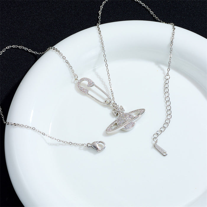 Wholesale Saturn necklace niche design Necklace