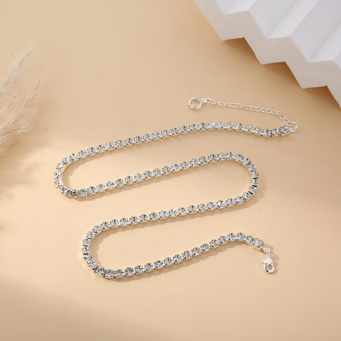 Wholesale Popular rhinestone claw chain versatile temperament bracelet copper plated real gold non fading accessory