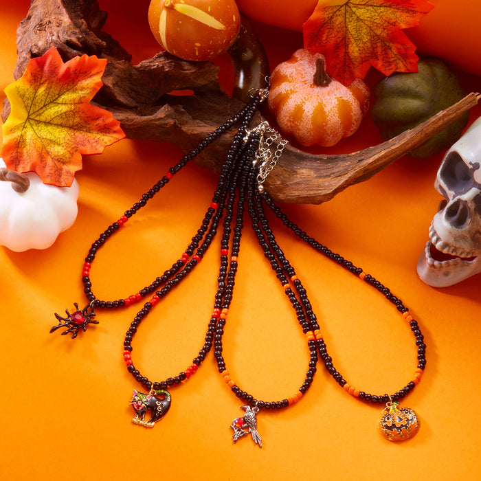 Wholesale Dark Pendant Beaded Chain Necklace Jewelry Accessory Boutique Resale
