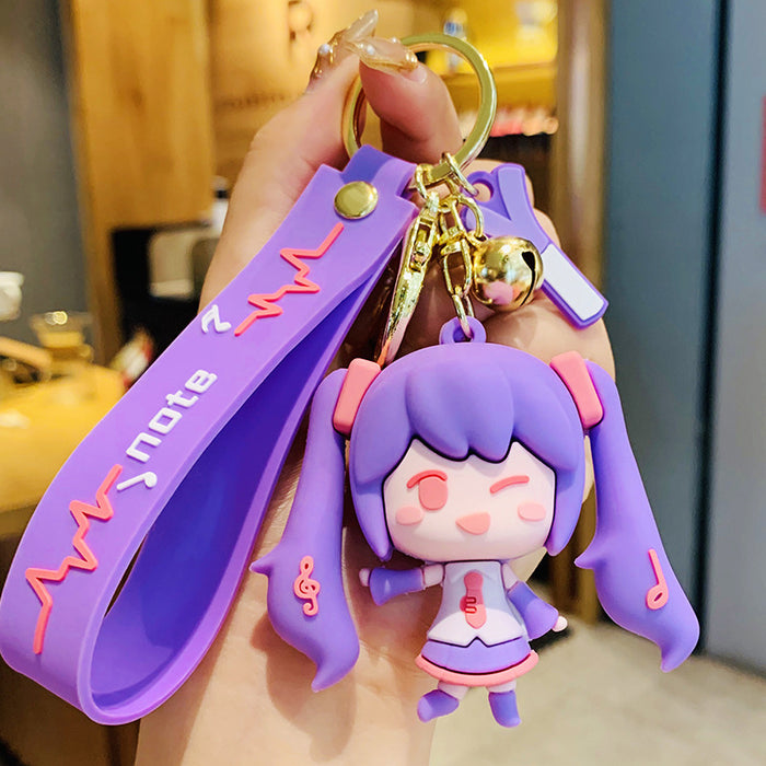 Wholesale Cartoon Doll Silicone Keychain JDC-KC-MingT060