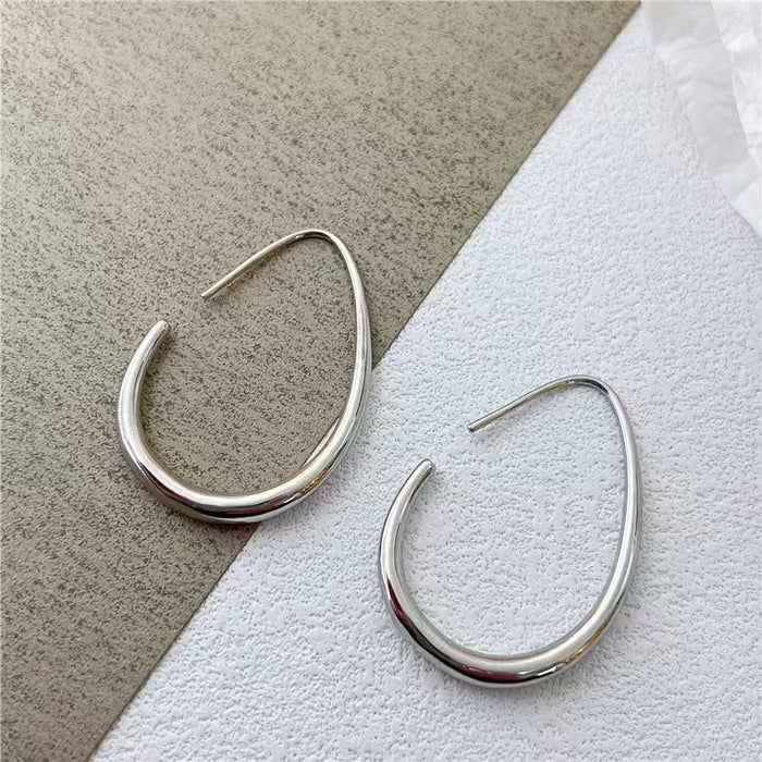 Wholesale Advanced Photosensitive Surface Earrings Women's Simple Earrings Cold Style