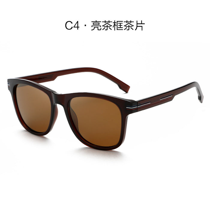 Wholesale Polarized lens integrated sunglasses for men, fashionable sunscreen sunglasses for men, high-end TR frame sunglasses for men