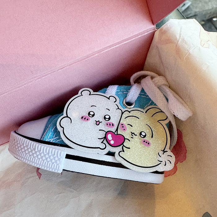 Wholesale Acrylic Rabbit White Shoes Keychain Couple Keychain