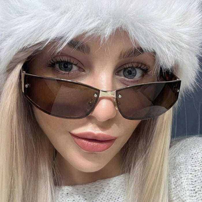 Wholesale Y2K Frameless Sunglasses Trendy Street Fashion Sun Glasses for Women