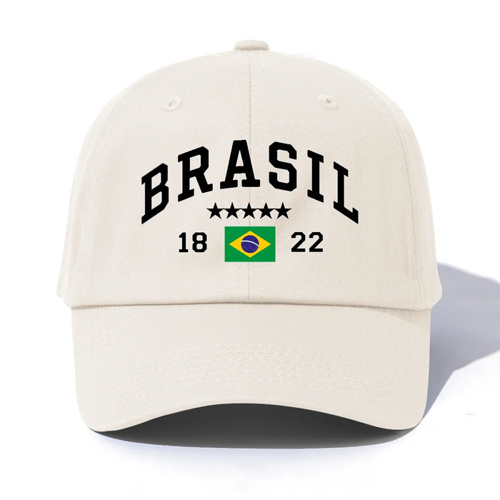 Wholesale Brazil Flag BRASIL Printed Baseball Cap Green Adjustable Outdoor Summer Fashion Accessory