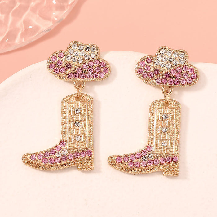 Wholesale boots elegant light luxury high-end design versatile fashion earrings earrings earrings