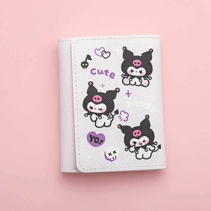 Wholesale Anime Cartoon PU Tri-fold Wallet with Multiple Card Slots Unisex Resale Ready