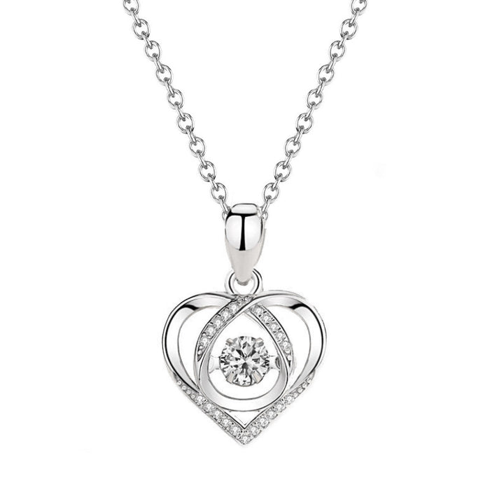 Wholesale Necklace Feminine and Smart Heart Shape Clavicle Chain Pendant