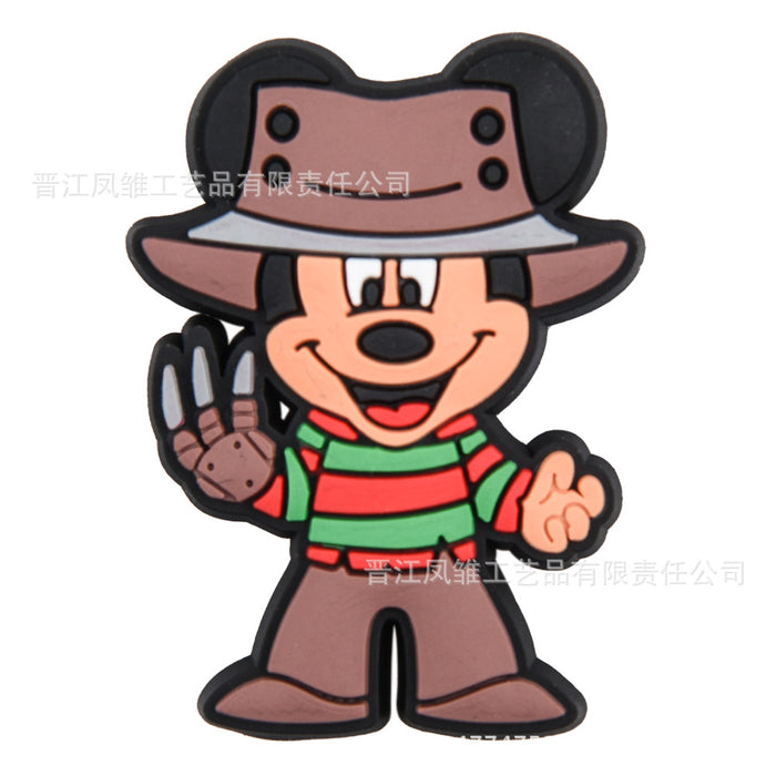 Wholesale 50pcs  Shoes Charms shoe buckle cartoon character decoration accessories