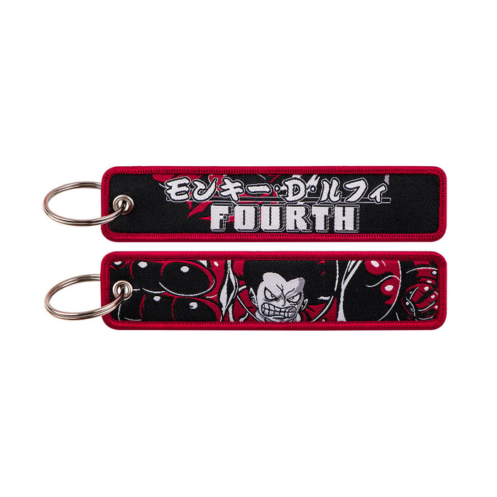 Wholesale Woven Label Keychain Cartoon Keychain Bag Pendant Woven Fabric Chain