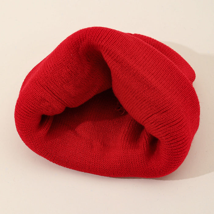 Wholesale Autumn and winter casual wool hat embroidered knitted hat