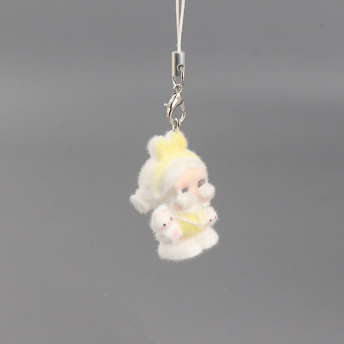 Wholesale Creative Velvet Keychain Cute Cartoon Doll Phone Strap