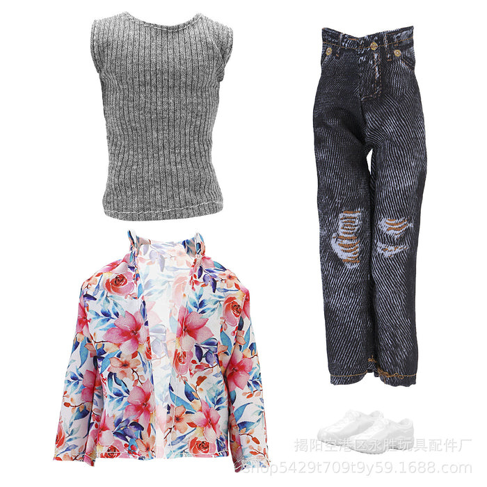 Wholesale prince casual  doll men' s suit children' s toy clothes