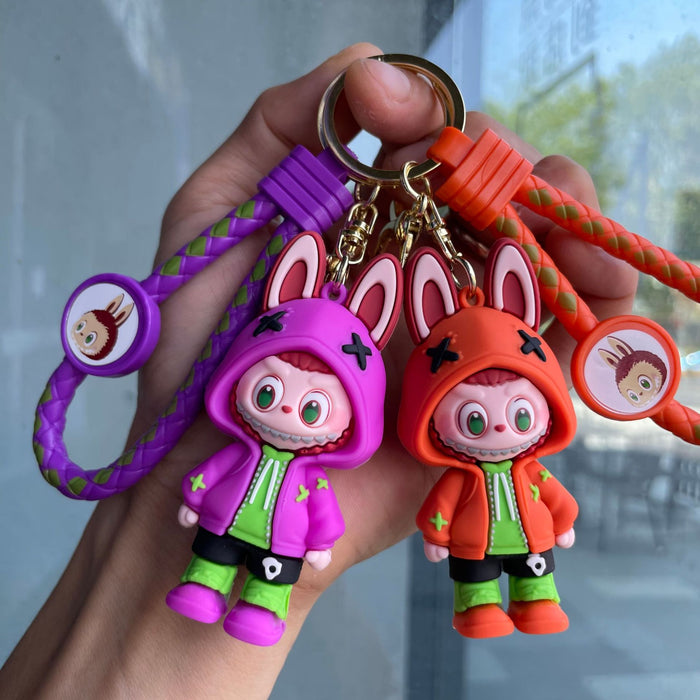 Wholesale Keychain cartoon 3D figurine backpack pendant car keychain