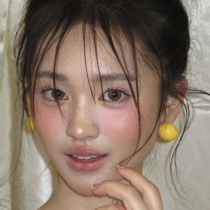 Wholesale New Colored Candy Ball Earrings Silver Needle Temperament Round Earrings Earrings