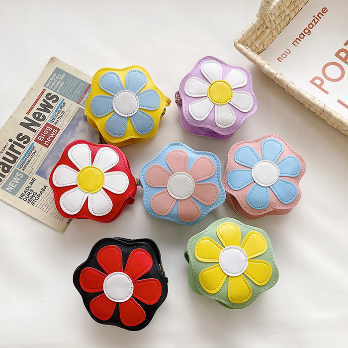 Wholesale Western style cute flower children's shoulder bag crossbody bag