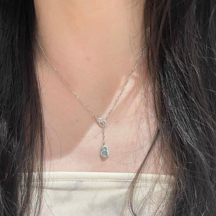 Wholesale Pendant necklace exquisite and versatile, high-end feel, open index finger ring