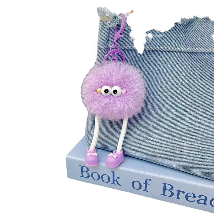 Wholesale Glasses plush pendant, niche keychain bag