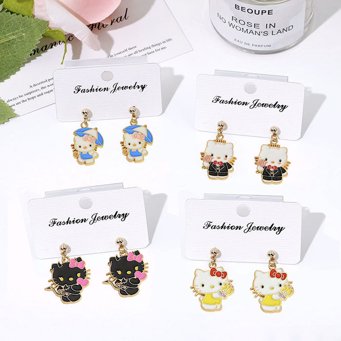 Wholesale S925 Silver Cartoon Earrings Flower Design Fashion Accessory Gift MOQ≥2