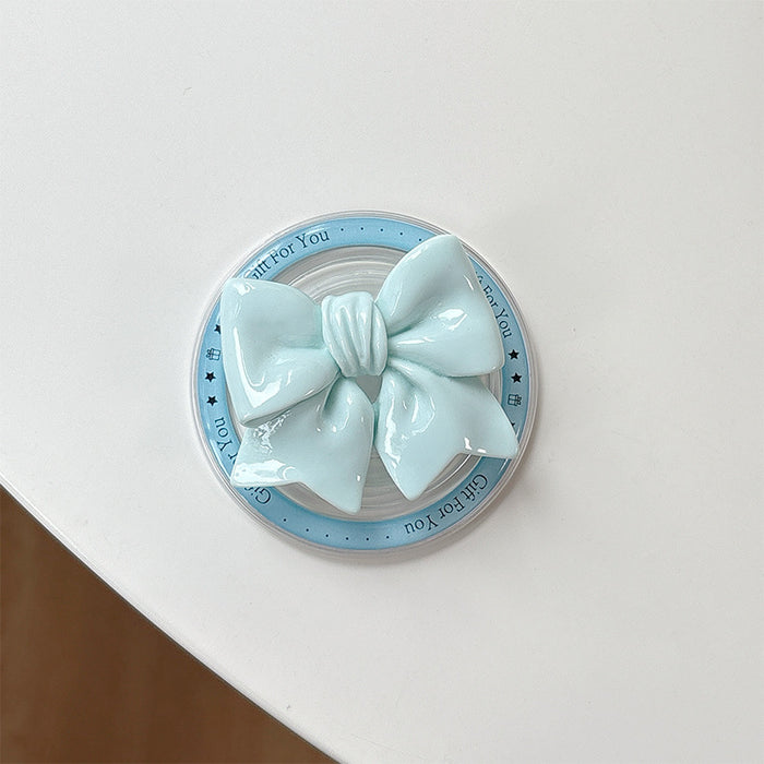 Wholesale Solid-Color Bowknot Magnetic Phone Grips