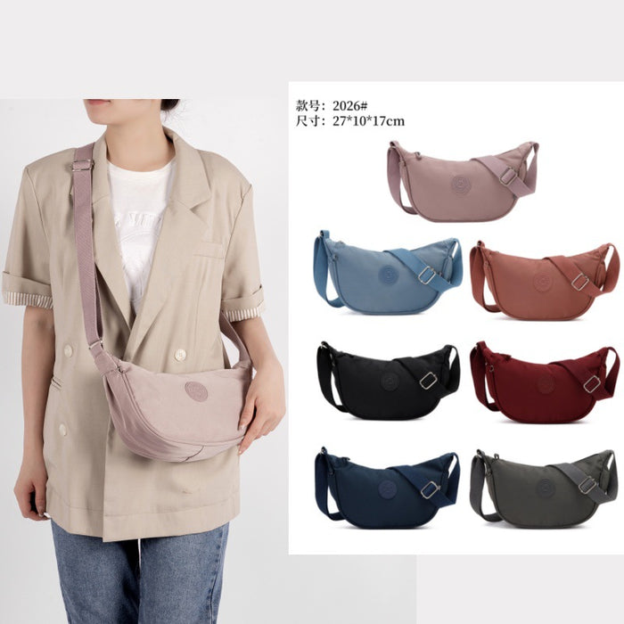 Wholesale Crossbody bag Cross-border simple style dumpling bag water-repellent nylon shoulder crossbody bag