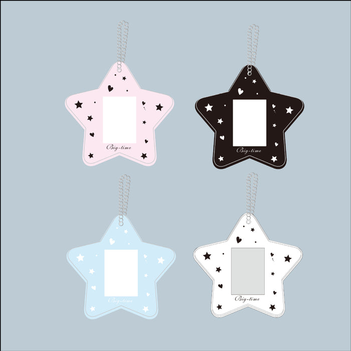 Wholesale Star Hard Card Holder for Students Photo Decoration Key Chain Pendant Card Holder