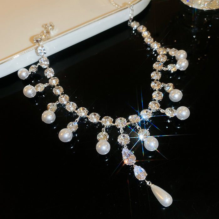 Wholesale Pearl necklace collarbone chain