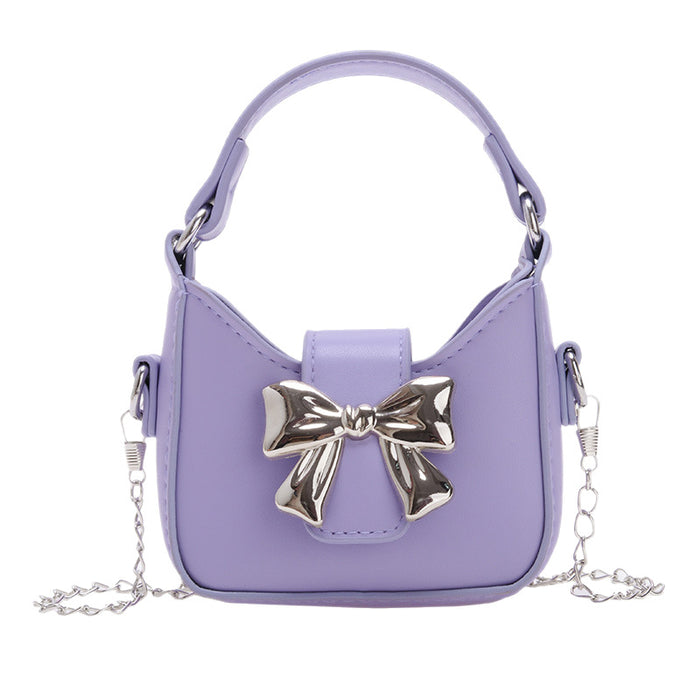 Wholesale Mini crossbody little girl bow shoulder bag