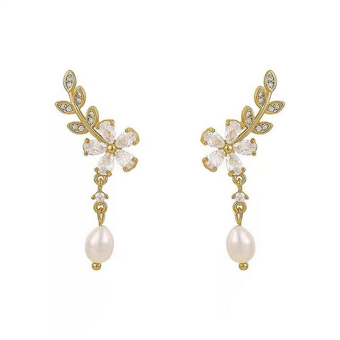 Wholesale Pearl earrings without ear holes, high-end feel, light luxury temperament, earrings