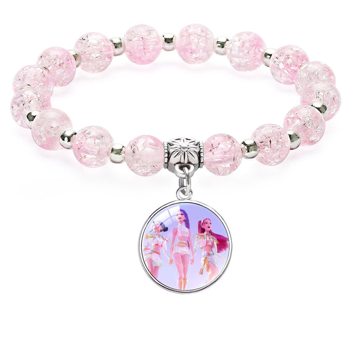Wholesale KPOP Beaded Pendant Bracelet