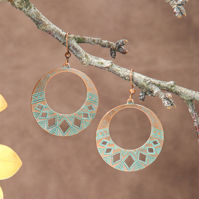 Wholesale Bohemian Floral Tassel Earrings Jewelry Accessory Boutique Resale MOQ≥2
