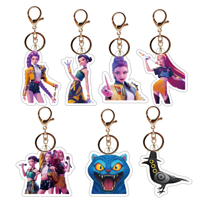 Wholesale KPOP Anime Movie Acrylic Keychain Pendant