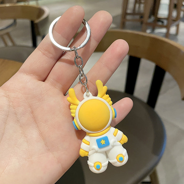 Wholesale Cartoon 3D PVC Graduation Keychain Zodiac Gift Key Pendant